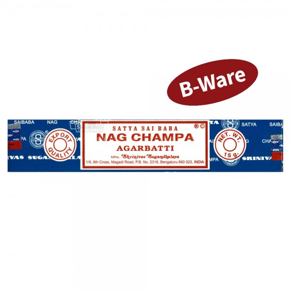 Räucherstäbchen Nag Champa Satya Sai Baba 15g B Ware - statt VK € 3,40